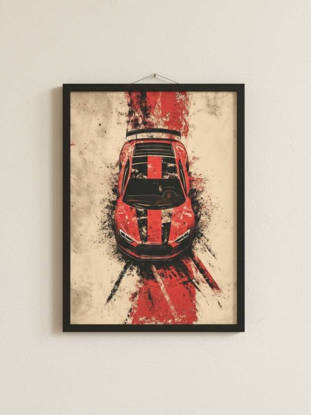 Plakat Audi r8 - Series One